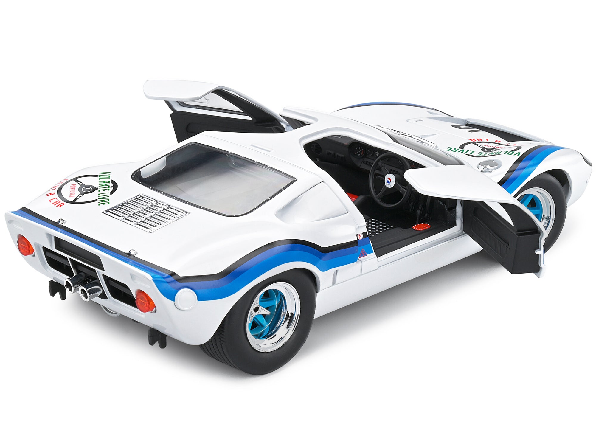 Ford GT40 MK.1 RHD (Right Hand Drive) #19 Emilio Marta "Angola Championship" (1973) "Competition" Series 1/18 Diecast Model Car by Solido - image 4
