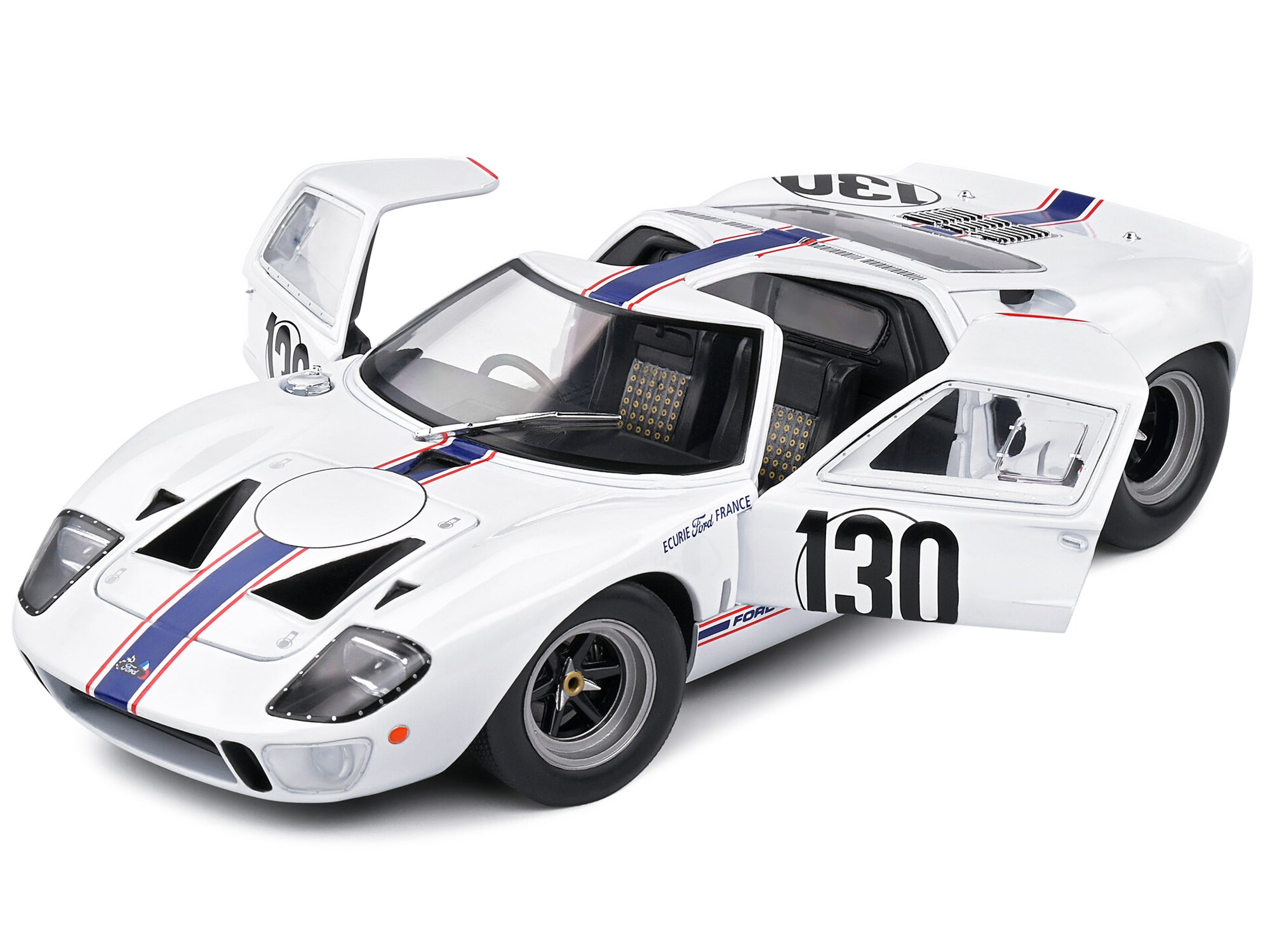 Ford GT40 MK1 #130 Henri Greder - Jean-Michel Giorgi "Targa Florio" (1967) "Competition" Series 1/18 Diecast Model Car by Solido - image 2