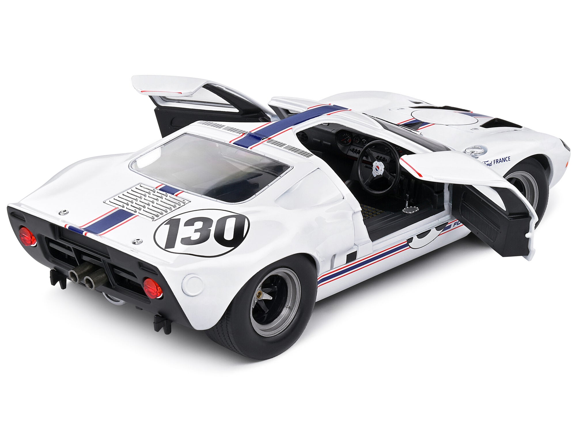 Ford GT40 MK1 #130 Henri Greder - Jean-Michel Giorgi "Targa Florio" (1967) "Competition" Series 1/18 Diecast Model Car by Solido - image 4
