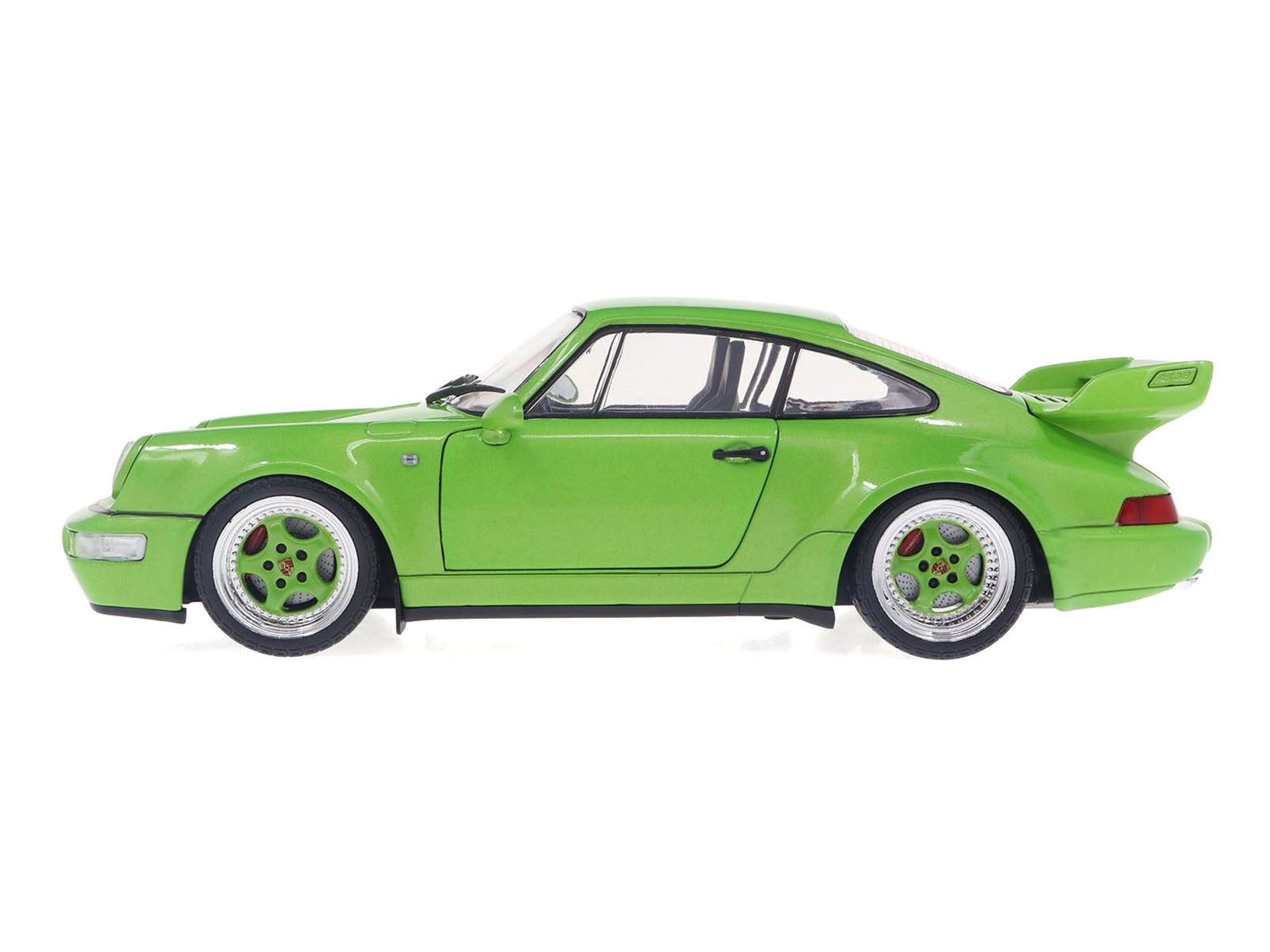 1990 Porsche 911 (964) Carrera RS "Streetfighter" Green Metallic 1/18 Diecast Model Car by Solido - image 4