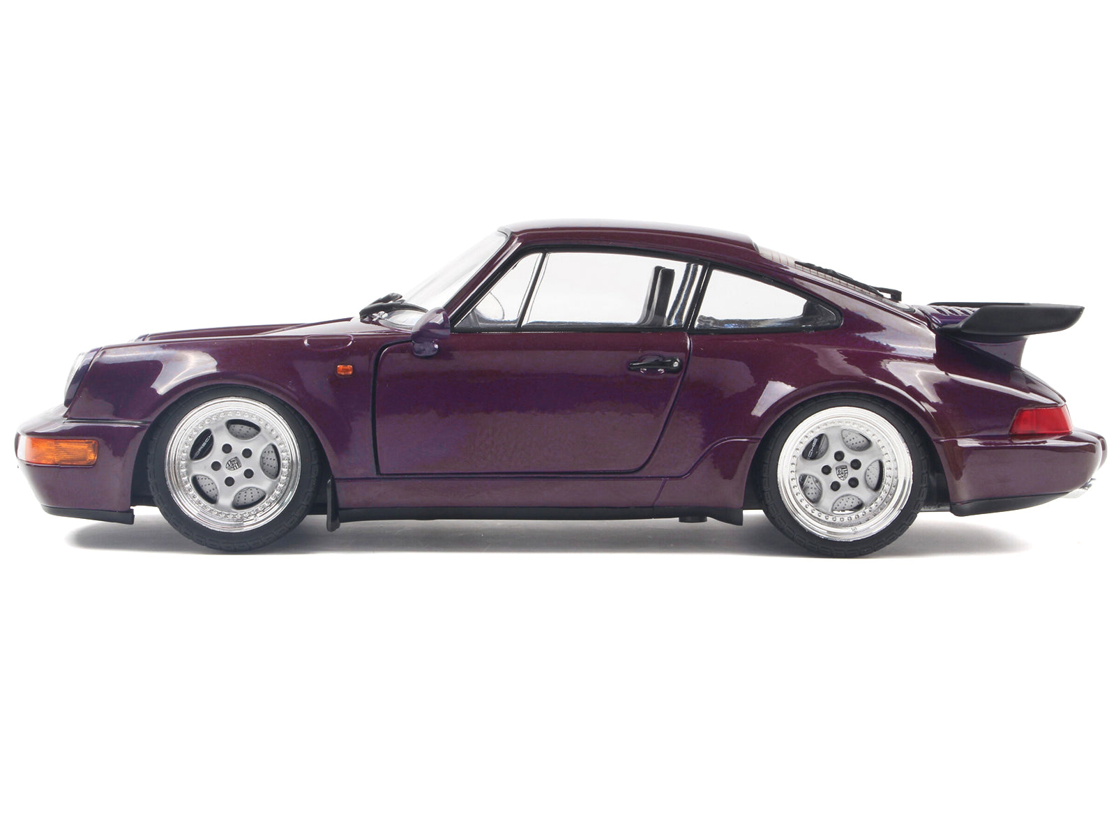 1990 Porsche 911 (964) Turbo Violet Blue Metallic 1/18 Diecast Model Car by Solido - image 3