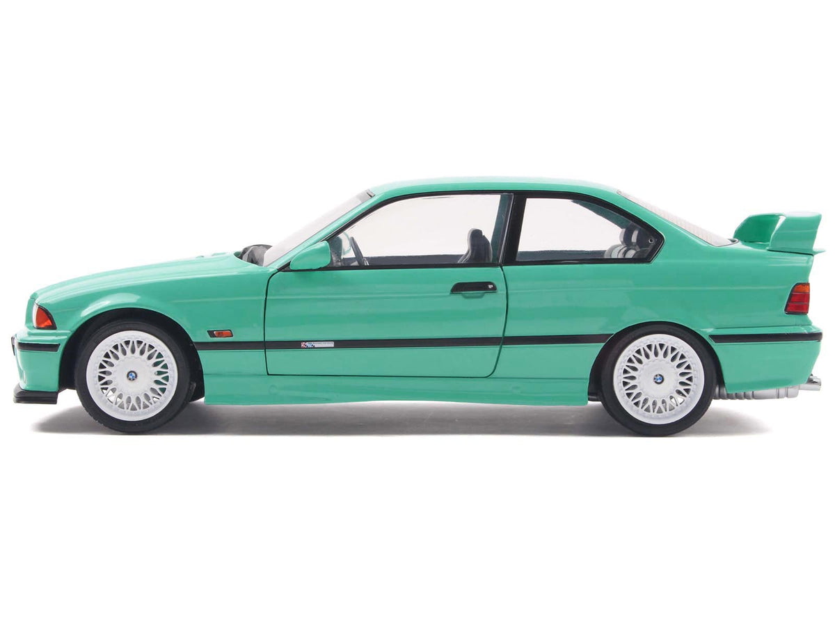 1991 BMW E36 M3 "Solido Works" Mint Green with Mint Green Interior 1/18 Diecast Model Car by Solido - image 3