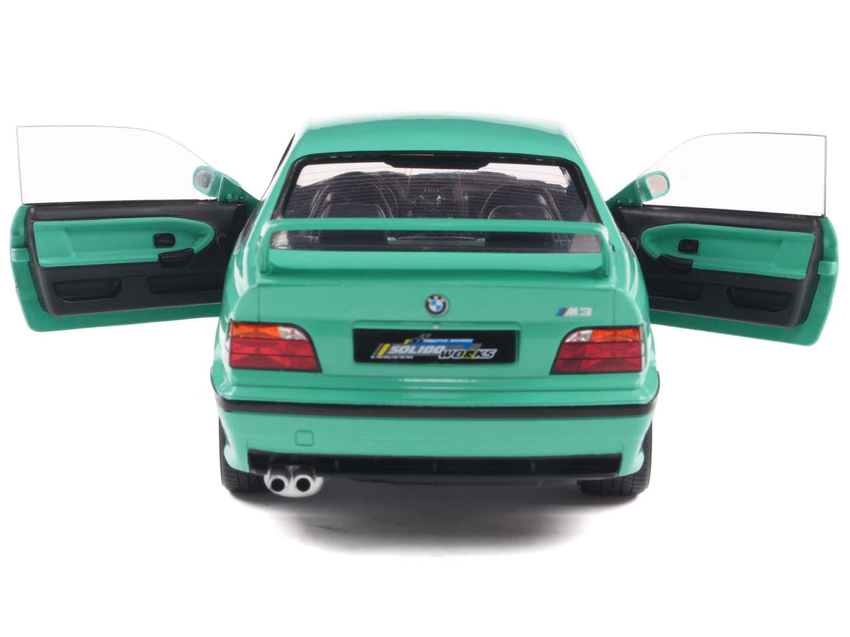 1991 BMW E36 M3 "Solido Works" Mint Green with Mint Green Interior 1/18 Diecast Model Car by Solido - image 5