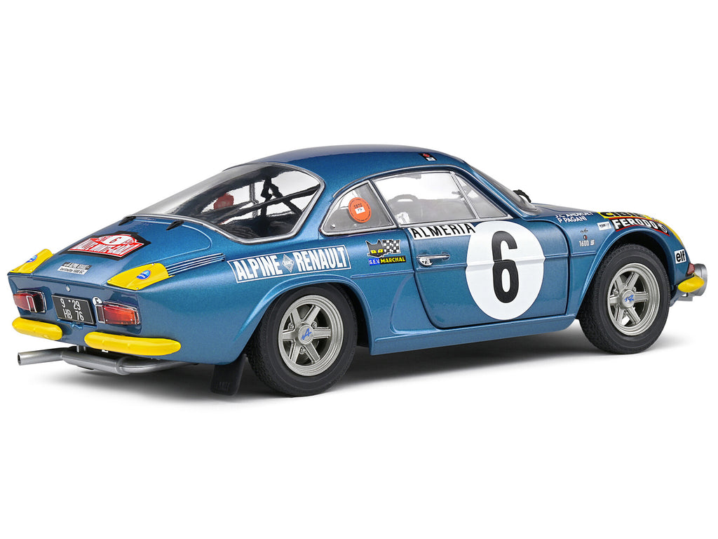 Alpine A110 1600S #6 Jean-Claude Andruet - Pierre Pagani "Rallye Montecarlo" (1972) "Competition" Series 1/18 Diecast Model Car by Solido - image 5