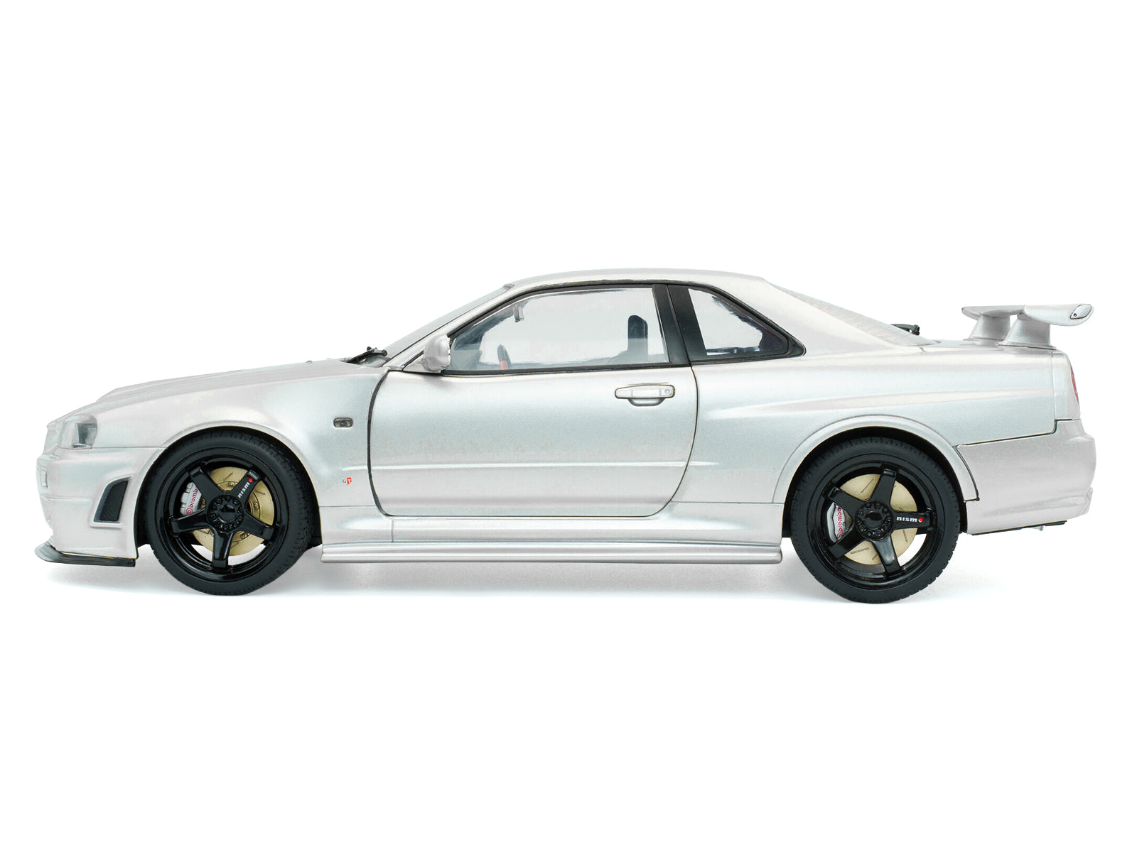1999 Nissan Skyline GT-R (R34) Z-Tune RHD (Right Hand Drive) Silver Metallic 1/18 Diecast Model Car by Solido - image 3