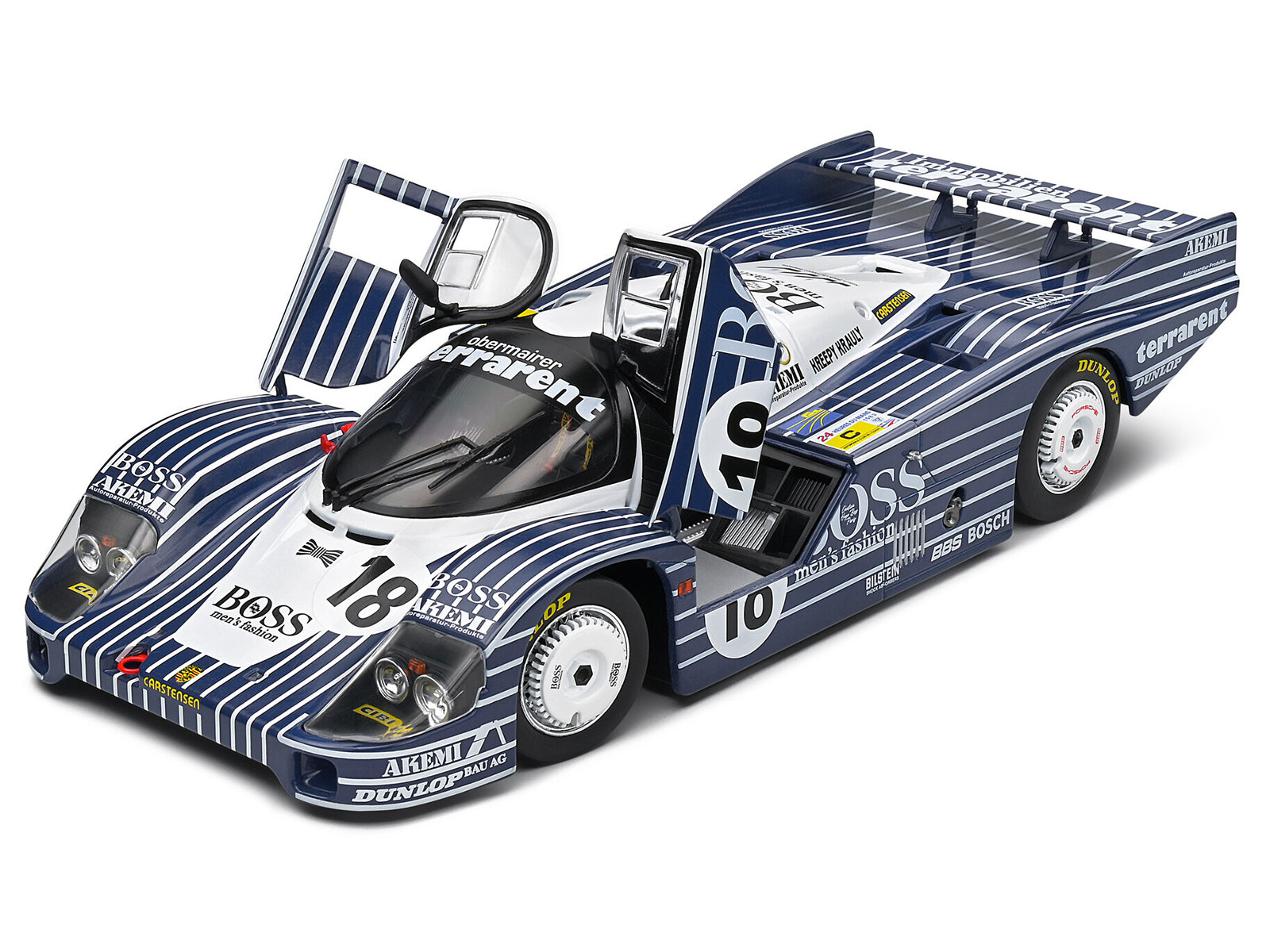 Porsche 956LH #18 Jurgen Lassig - Axel Plankenhorn - Desire Wilson "24 Hours of Le Mans" (1983) "Competition" Series 1/18 Diecast Model Car by Solido - image 3