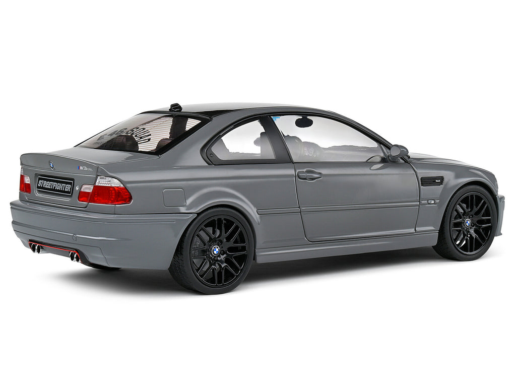 2000 BMW E46 M3 "Streetfighter" Nardo Gray with Black Top 1/18 Diecast Model Car by Solido - image 5