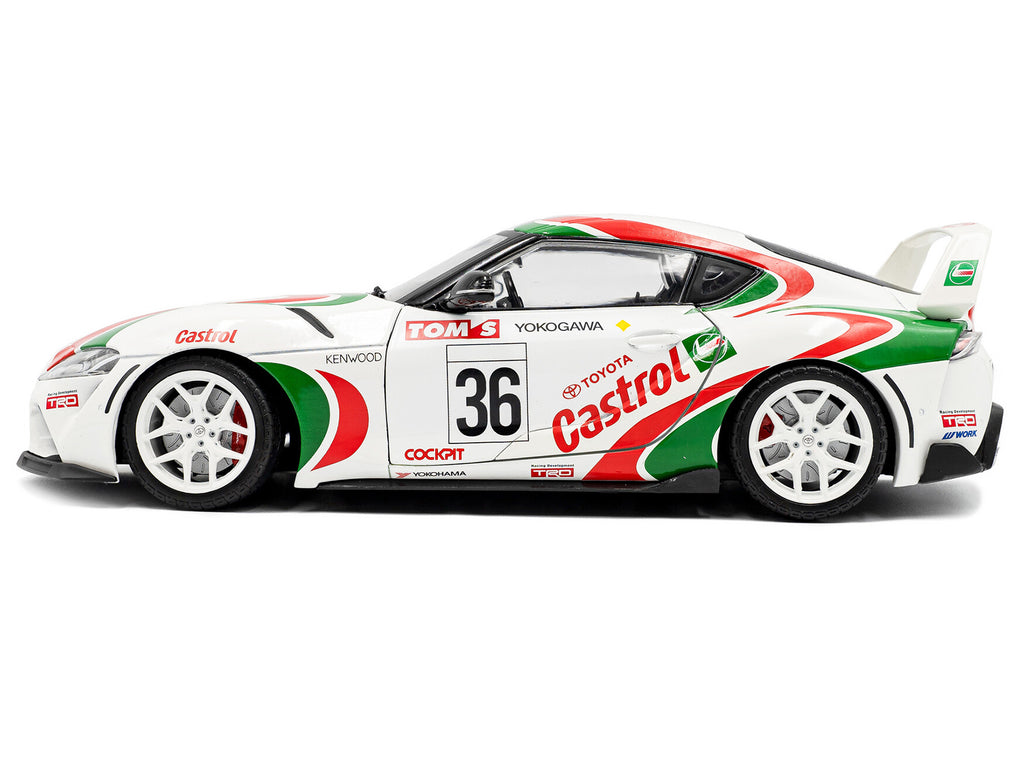 2024 Toyota GR Supra #36 "Toyota Racing Tribute" White with Green and Red Graphics 1/18 Diecast Model Car by Solido - image 3