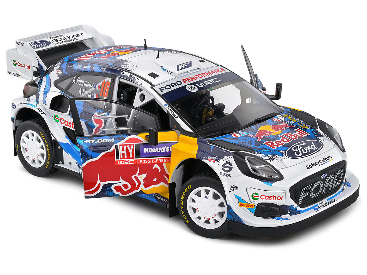 Ford Puma Rally1 Hybrid #16 Adrien Fourmaux - Alexandre Coria 3rd Place "Rally Sweden" (2024) "Competition" Series 1/18 Diecast Model Car by Solido - image 2