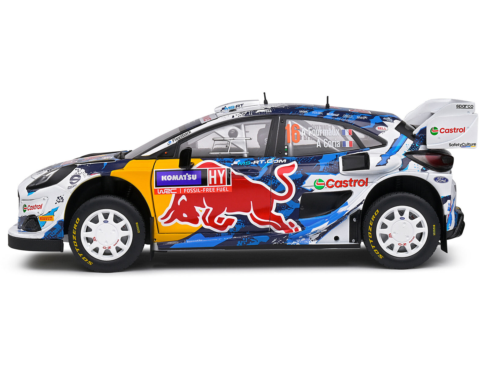 Ford Puma Rally1 Hybrid #16 Adrien Fourmaux - Alexandre Coria 3rd Place "Rally Sweden" (2024) "Competition" Series 1/18 Diecast Model Car by Solido - image 3
