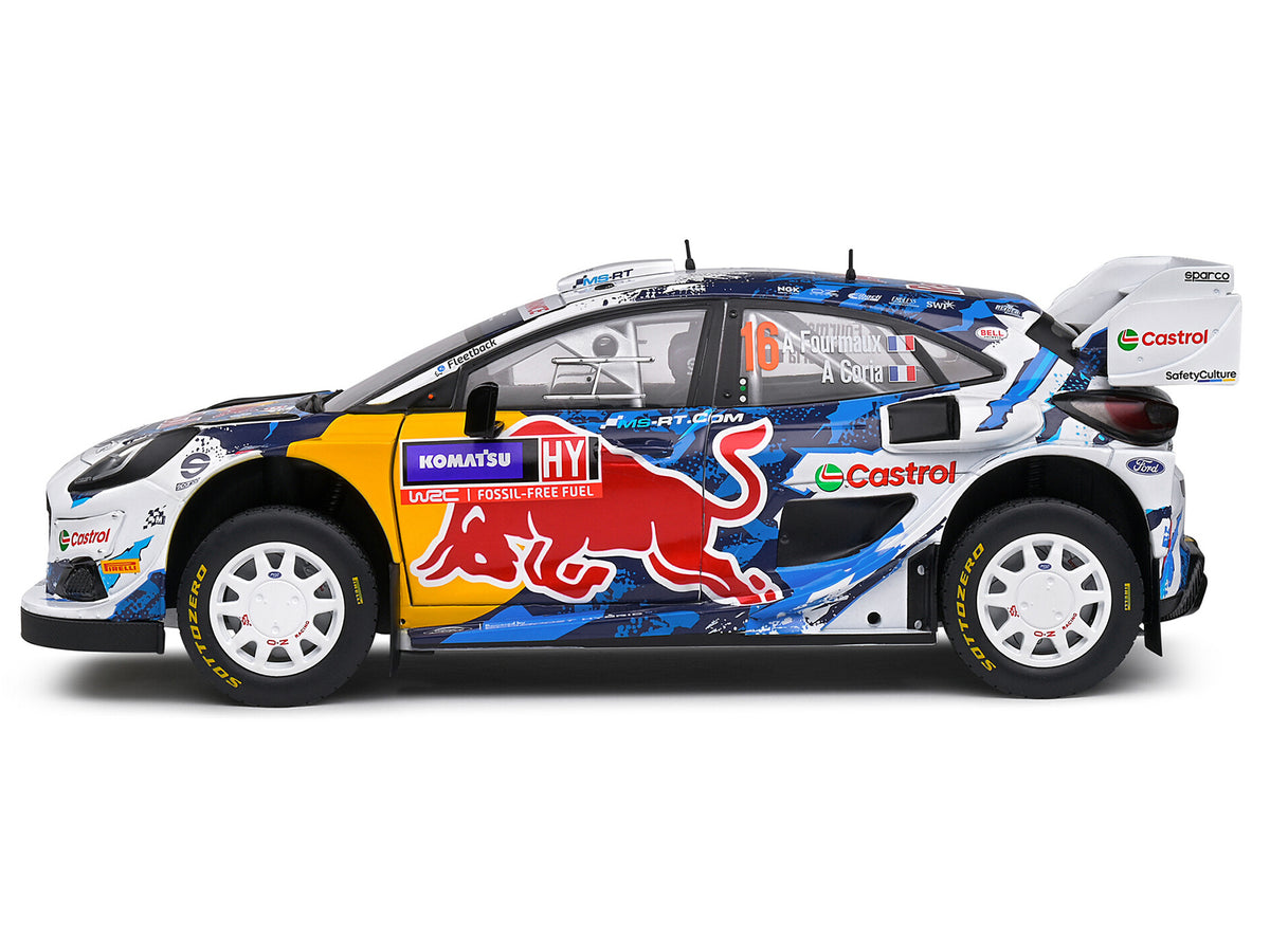 Ford Puma Rally1 Hybrid #16 Adrien Fourmaux - Alexandre Coria 3rd Place "Rally Sweden" (2024) "Competition" Series 1/18 Diecast Model Car by Solido - image 3