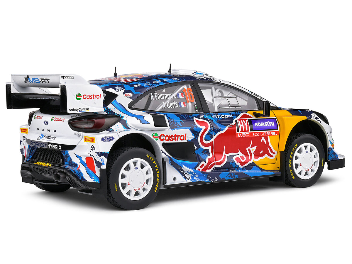 Ford Puma Rally1 Hybrid #16 Adrien Fourmaux - Alexandre Coria 3rd Place "Rally Sweden" (2024) "Competition" Series 1/18 Diecast Model Car by Solido - image 5