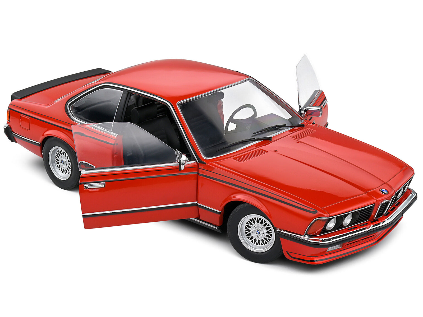1984 BMW 635 CSI (E24) Henna Red 1/18 Diecast Model Car by Solido - image 2