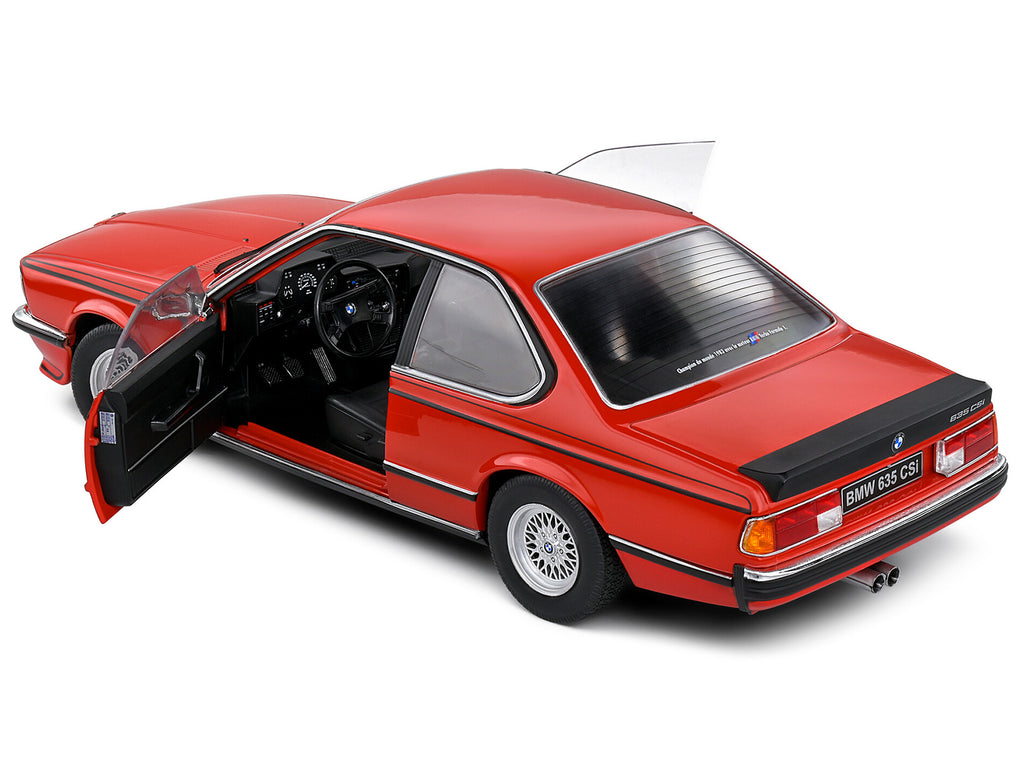 1984 BMW 635 CSI (E24) Henna Red 1/18 Diecast Model Car by Solido - image 5