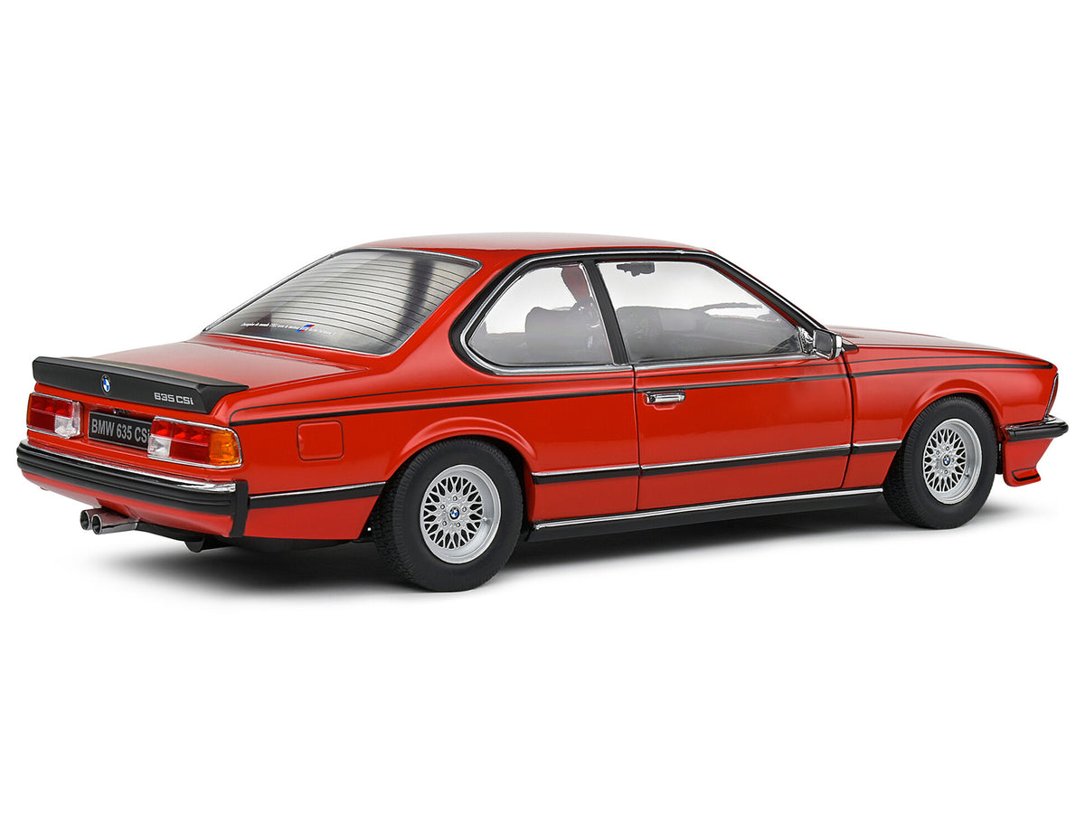 1984 BMW 635 CSI (E24) Henna Red 1/18 Diecast Model Car by Solido - image 4