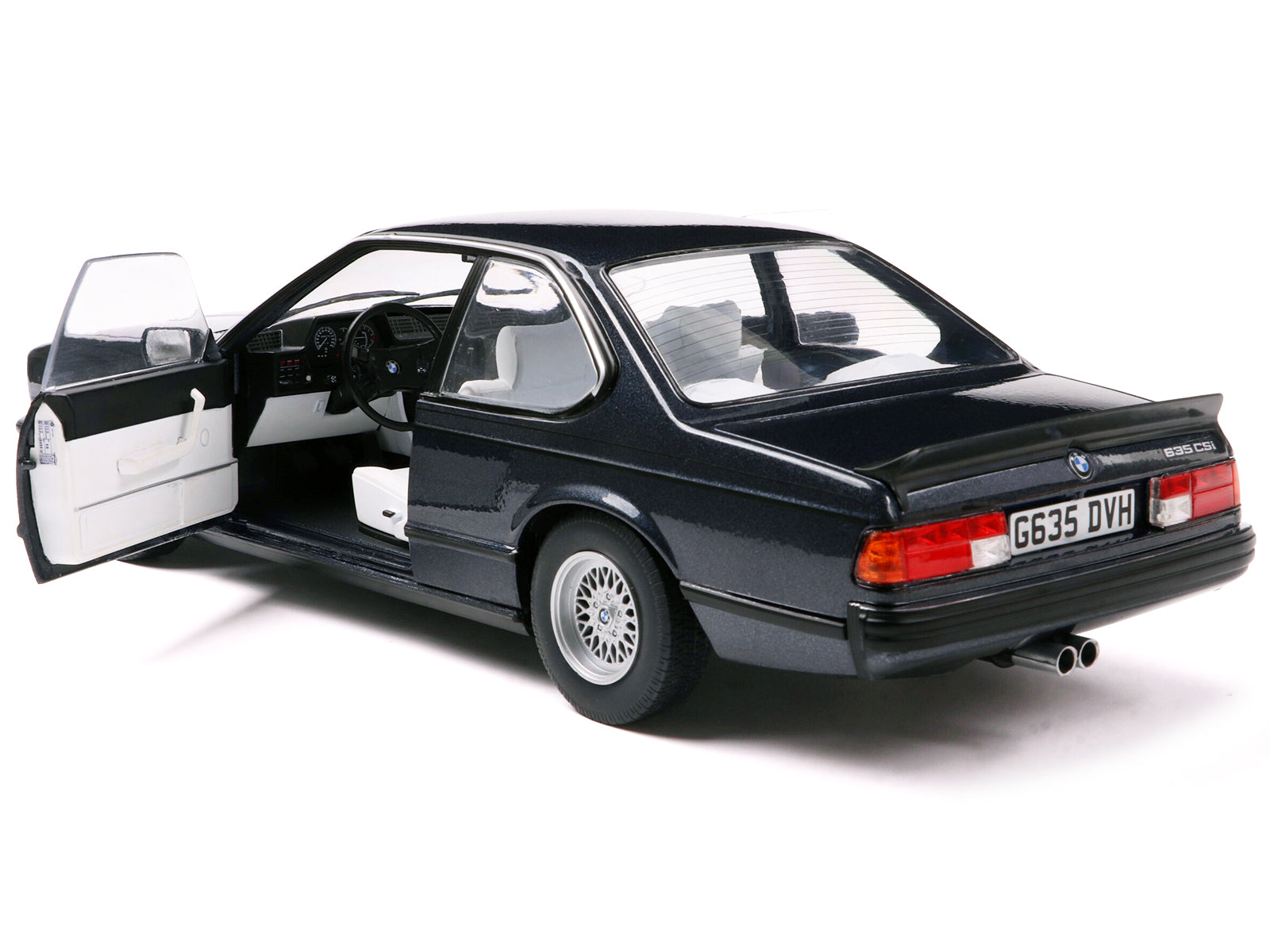 1984 BMW 635 CSI (E24) Macau Blue Metallic 1/18 Diecast Model Car by Solido - image 3