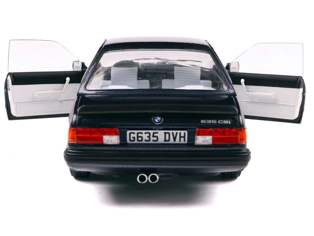 1984 BMW 635 CSI (E24) Macau Blue Metallic 1/18 Diecast Model Car by Solido - image 4