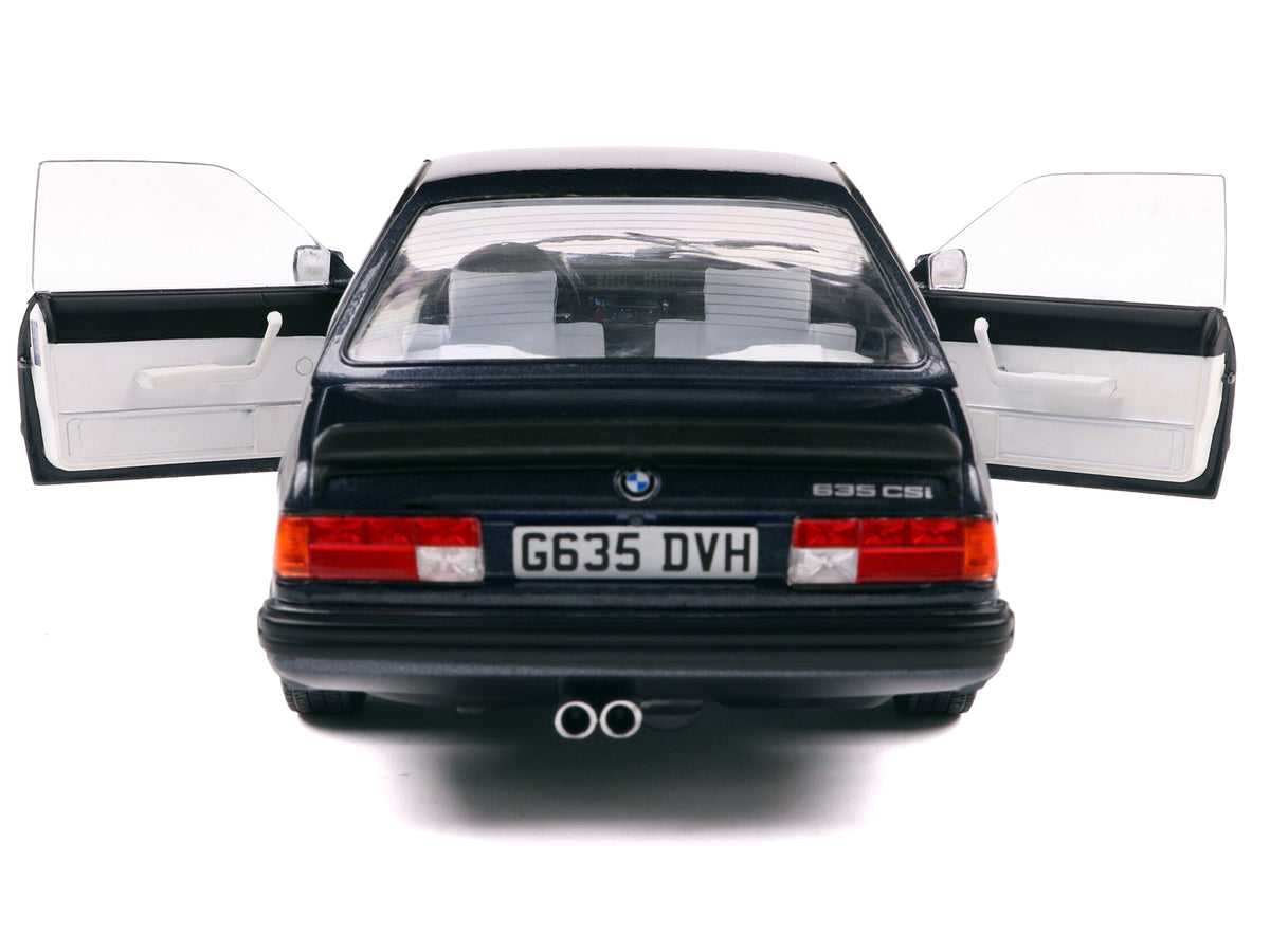 1984 BMW 635 CSI (E24) Macau Blue Metallic 1/18 Diecast Model Car by Solido - image 4