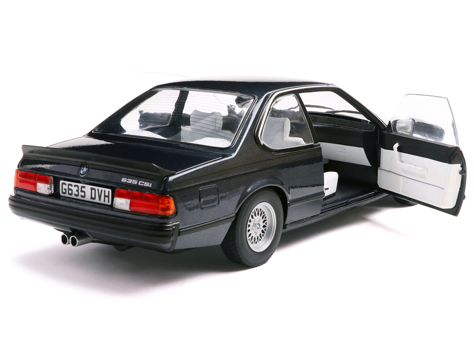 1984 BMW 635 CSI (E24) Macau Blue Metallic 1/18 Diecast Model Car by Solido - image 5