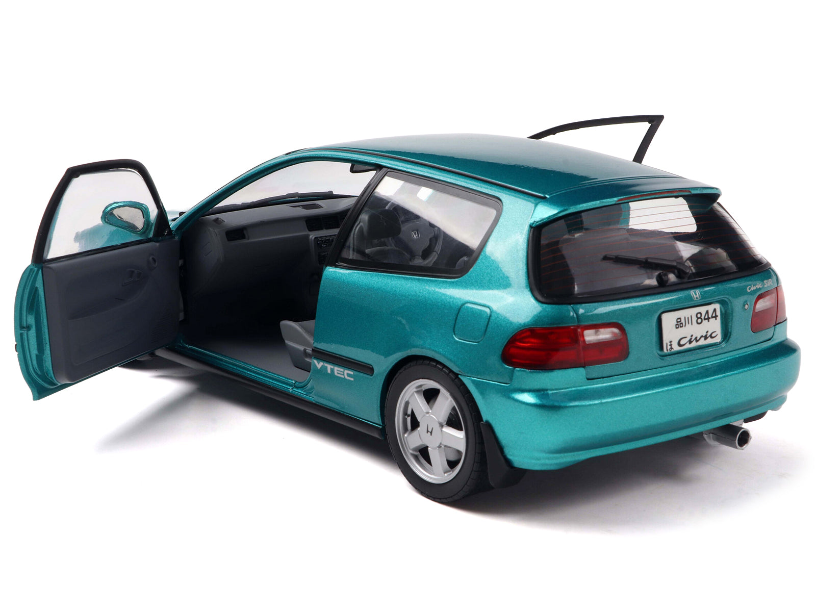 1991 Honda Civic (EG6) RHD (Right Hand Drive) Aztec Green Metallic 1/18 Diecast Model Car by Solido - image 2