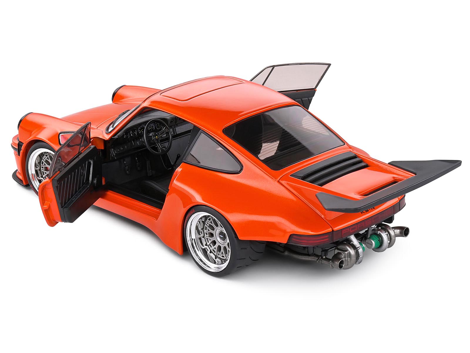 2022 Porsche 911 KS-R Orange Metallic 1/18 Diecast Model Car by Solido - image 2