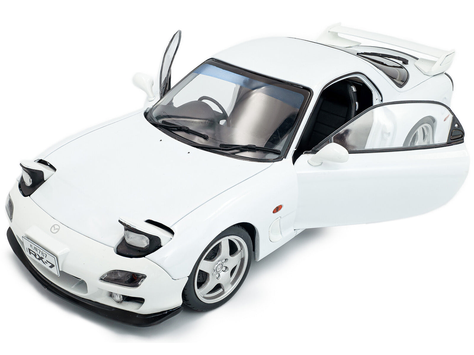 2001 Mazda RX7 Type RS (FD3S) RHD (Right Hand Drive) White 1/18 Diecast Model Car by Solido - image 2