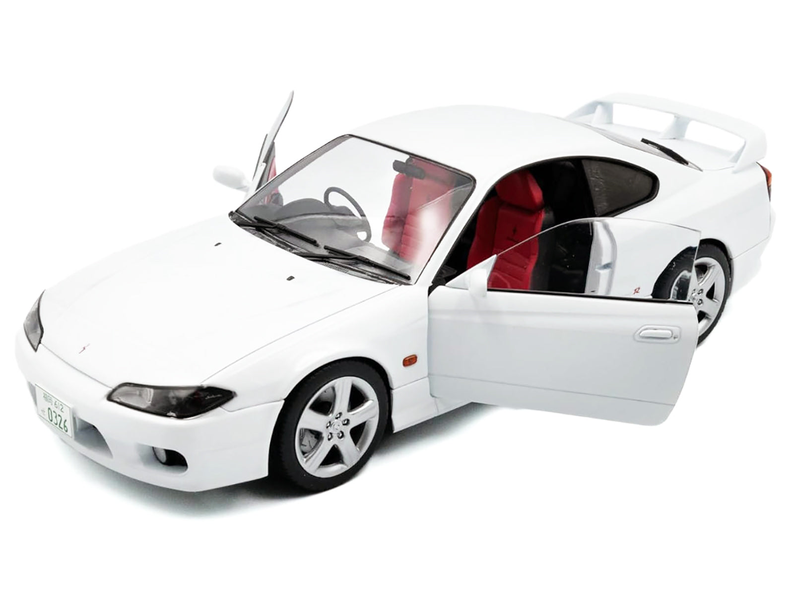 1999 Nissan Silvia (S15) Spec-R Aero RHD (Right Hand Drive) Aspen White 1/18 Diecast Model Car by Solido - image 2