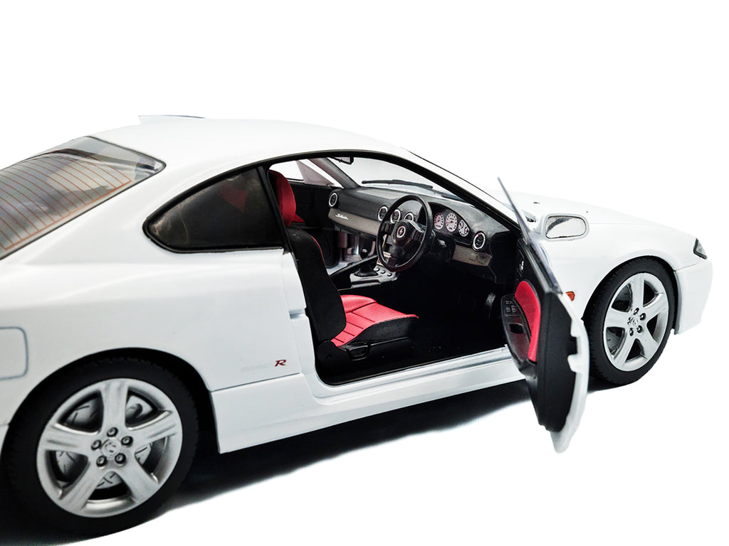 1999 Nissan Silvia (S15) Spec-R Aero RHD (Right Hand Drive) Aspen White 1/18 Diecast Model Car by Solido - image 3