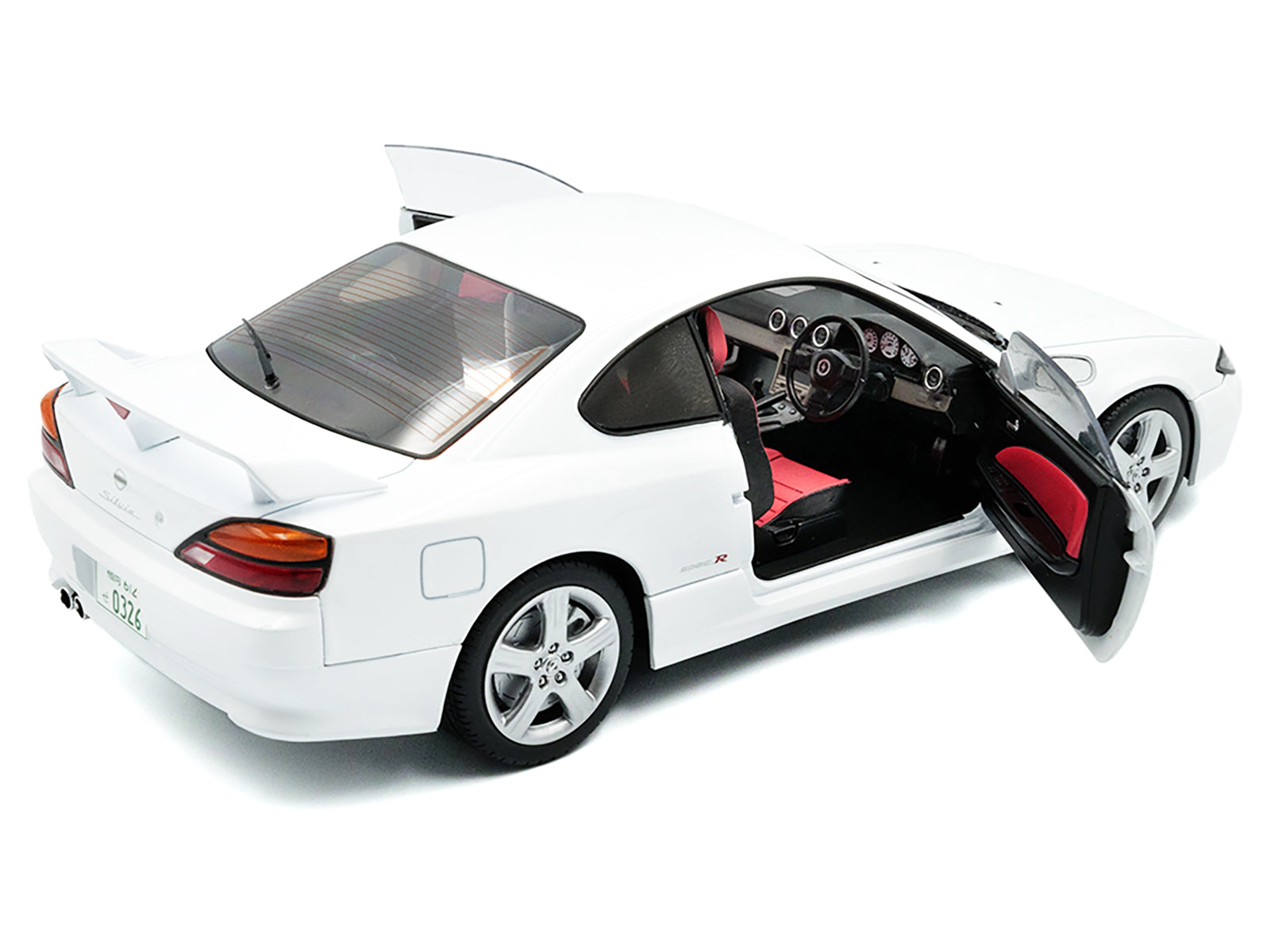 1999 Nissan Silvia (S15) Spec-R Aero RHD (Right Hand Drive) Aspen White 1/18 Diecast Model Car by Solido - image 5