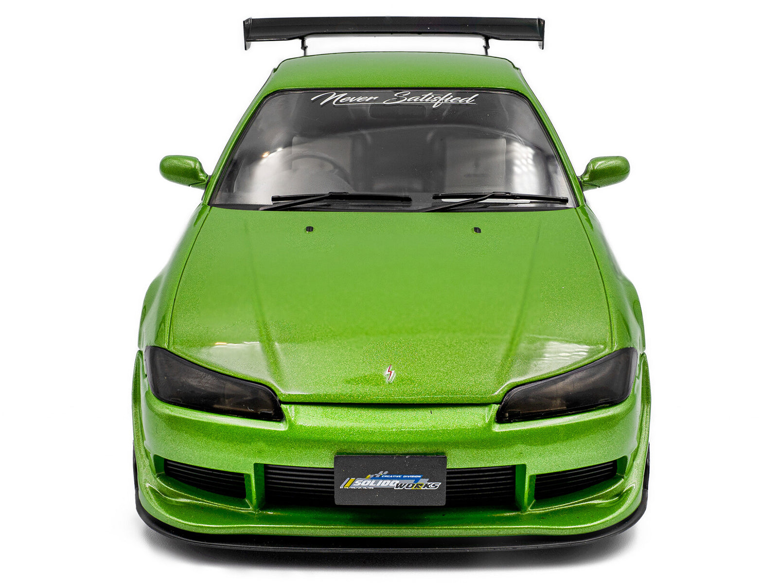 1999 Nissan Silvia S15 Spec-R Aero RHD (Right Hand Drive) "Never Satisfied" Green Metallic 1/18 Diecast Model Car by Solido - image 5