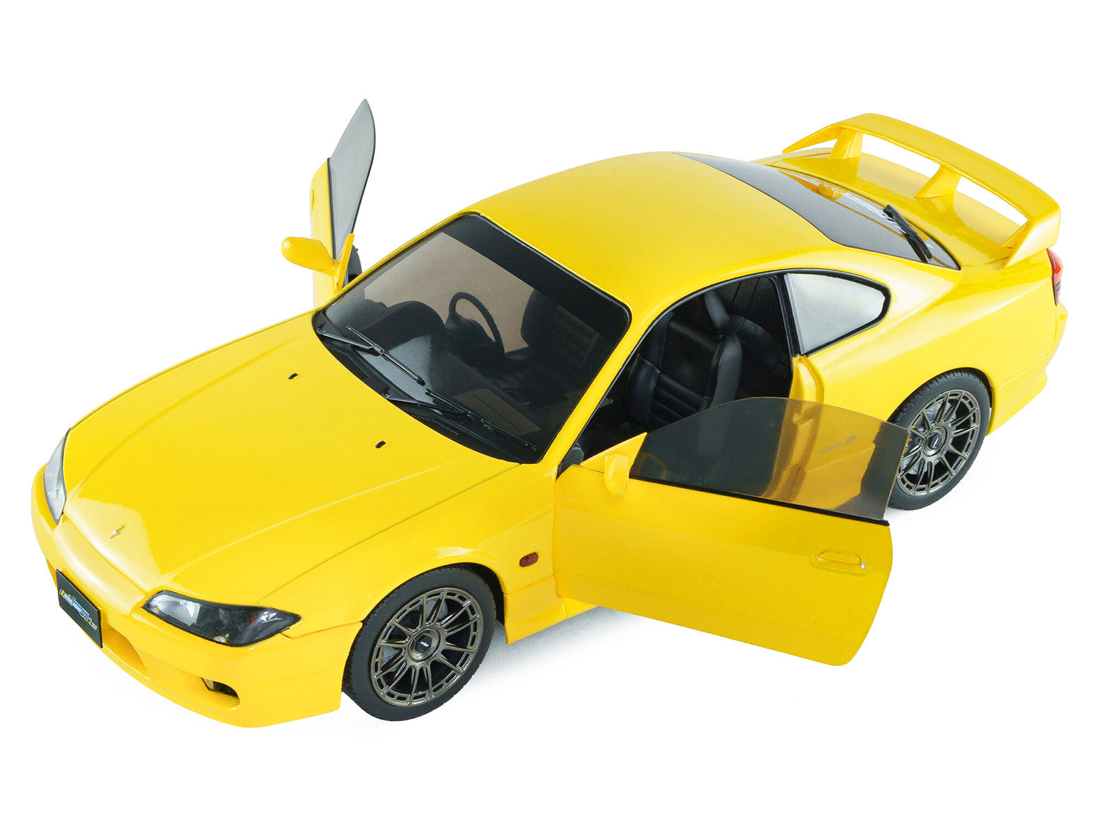 1999 Nissan Silvia (S15) Spec-R Aero RHD (Right Hand Drive) Lightning Yellow 1/18 Diecast Model Car by Solido - image 2