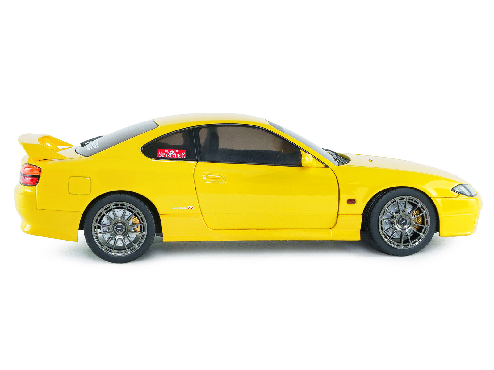 1999 Nissan Silvia (S15) Spec-R Aero RHD (Right Hand Drive) Lightning Yellow 1/18 Diecast Model Car by Solido - image 3