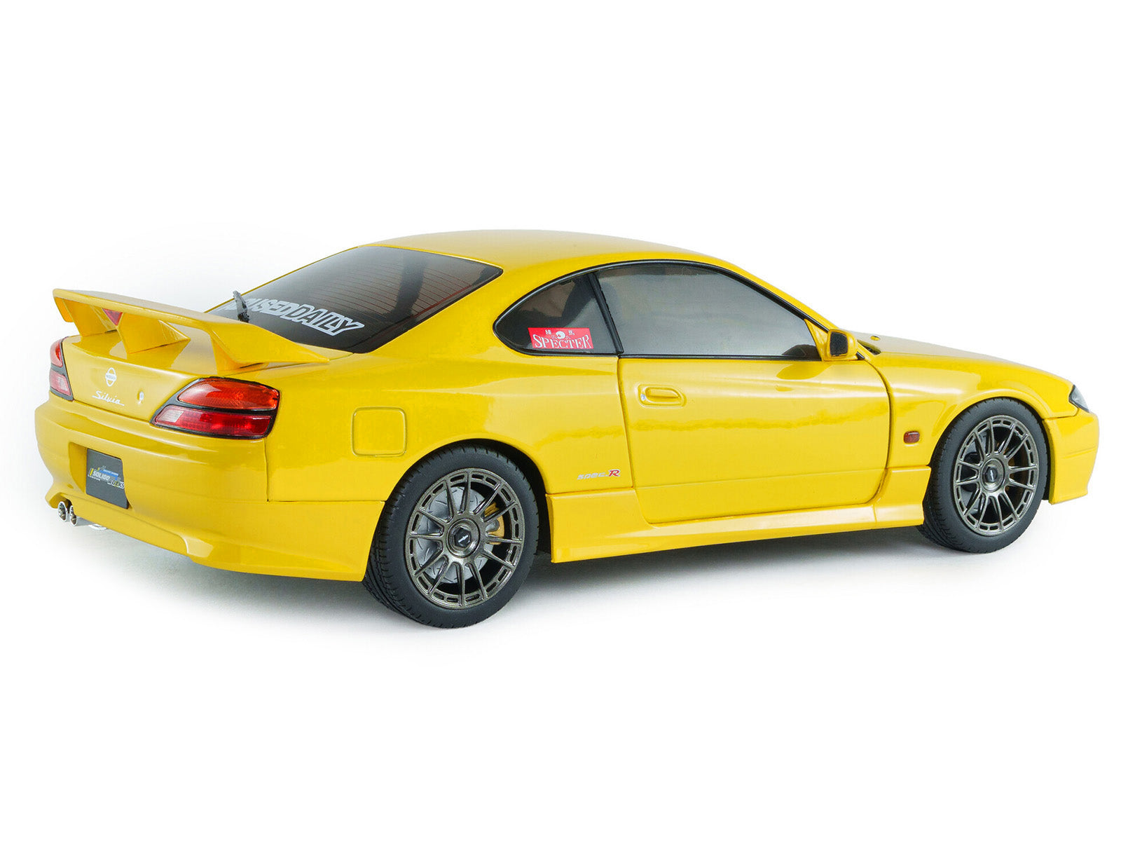 1999 Nissan Silvia (S15) Spec-R Aero RHD (Right Hand Drive) Lightning Yellow 1/18 Diecast Model Car by Solido - image 5