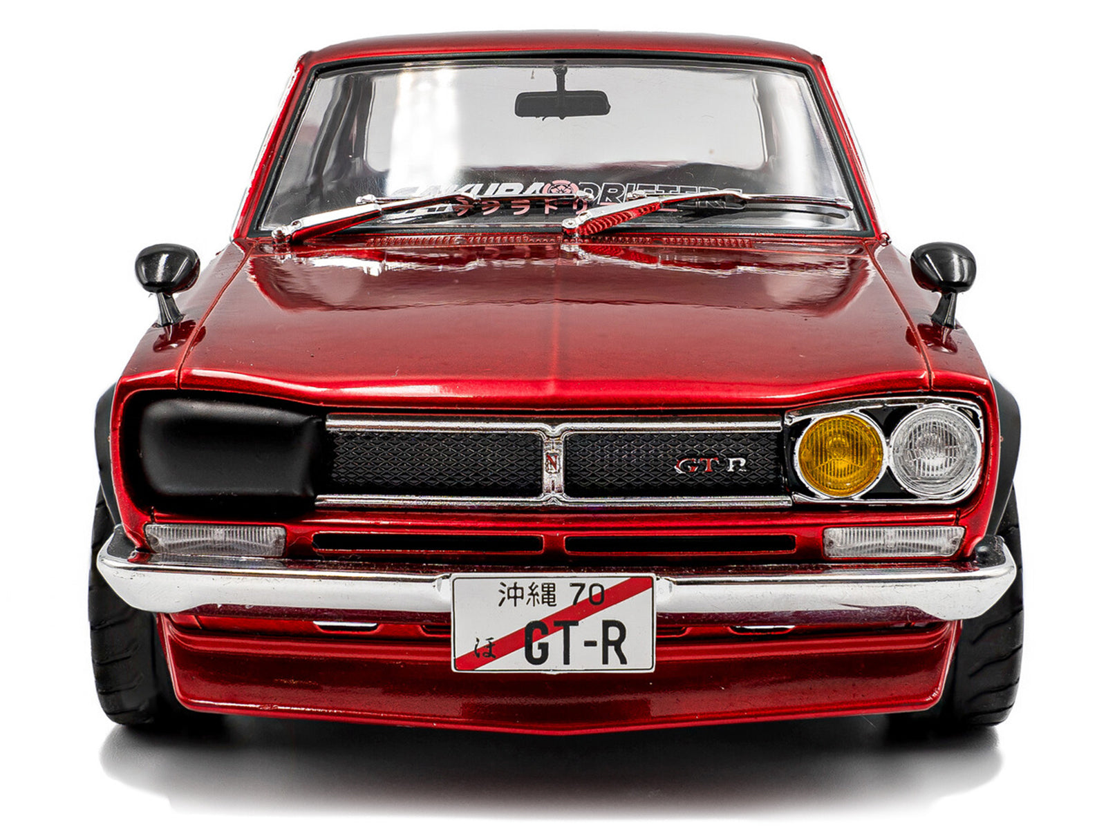 1970 Nissan Skyline (C10) Hakosuka RHD (Right Hand Drive) Red Metallic 1/18 Diecast Model Car by Solido - image 5