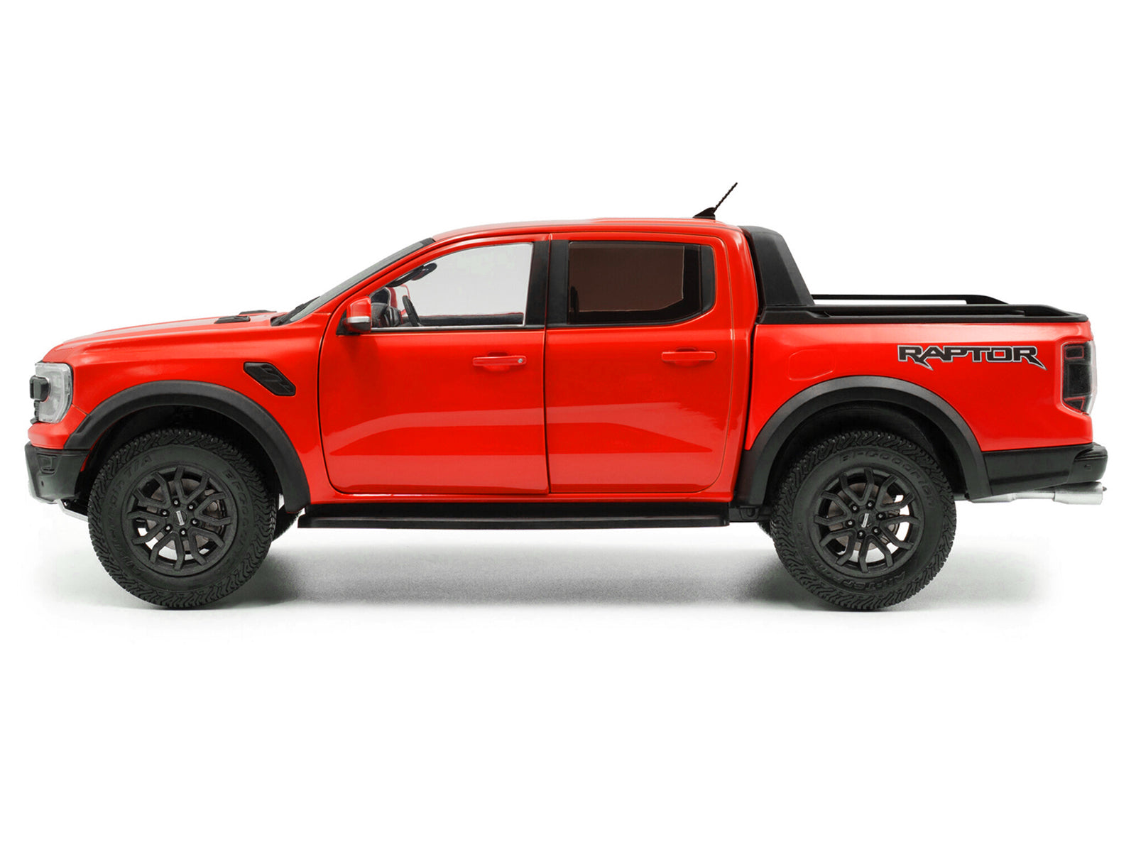 2024 Ford Ranger Raptor Pickup Truck Orange Red 1/18 Diecast Model Car by Solido - image 3