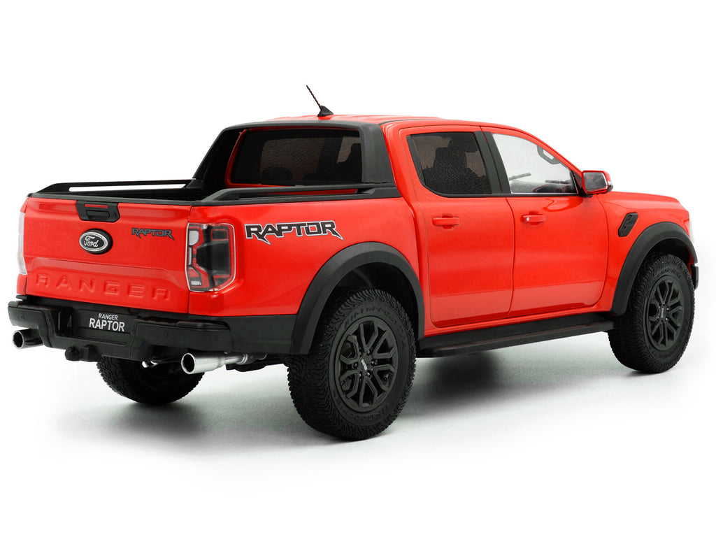 2024 Ford Ranger Raptor Pickup Truck Orange Red 1/18 Diecast Model Car by Solido - image 5