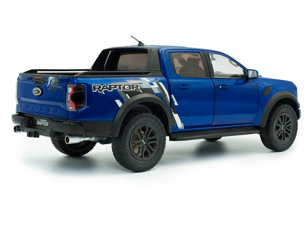 2024 Ford Ranger Raptor Pickup Truck Blue Lightning Metallic 1/18 Diecast Model Car by Solido - image 5