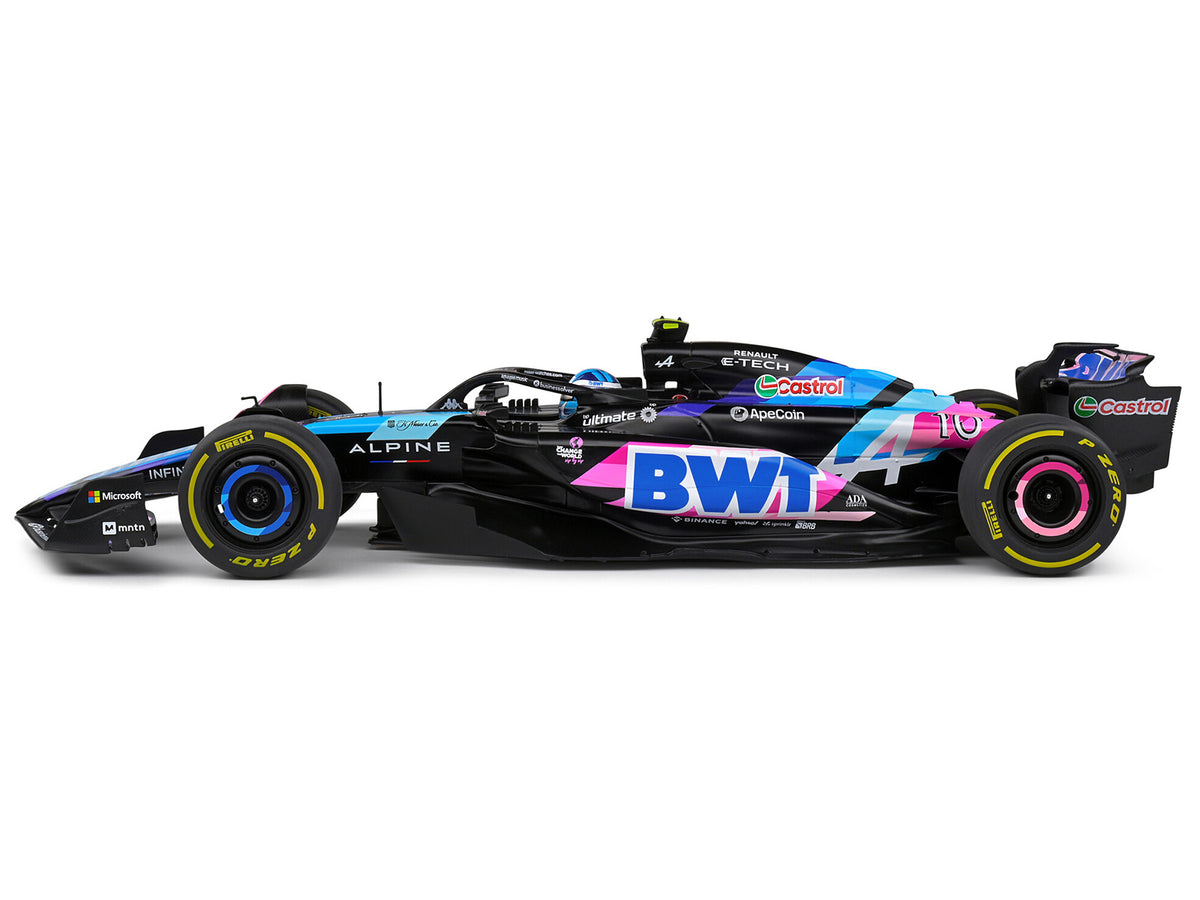 Alpine A524 #10 Pierre Gasly "BWT" Formula One F1 Monaco GP (2024) "Competition" Series 1/18 Diecast Model Car by Solido - image 2