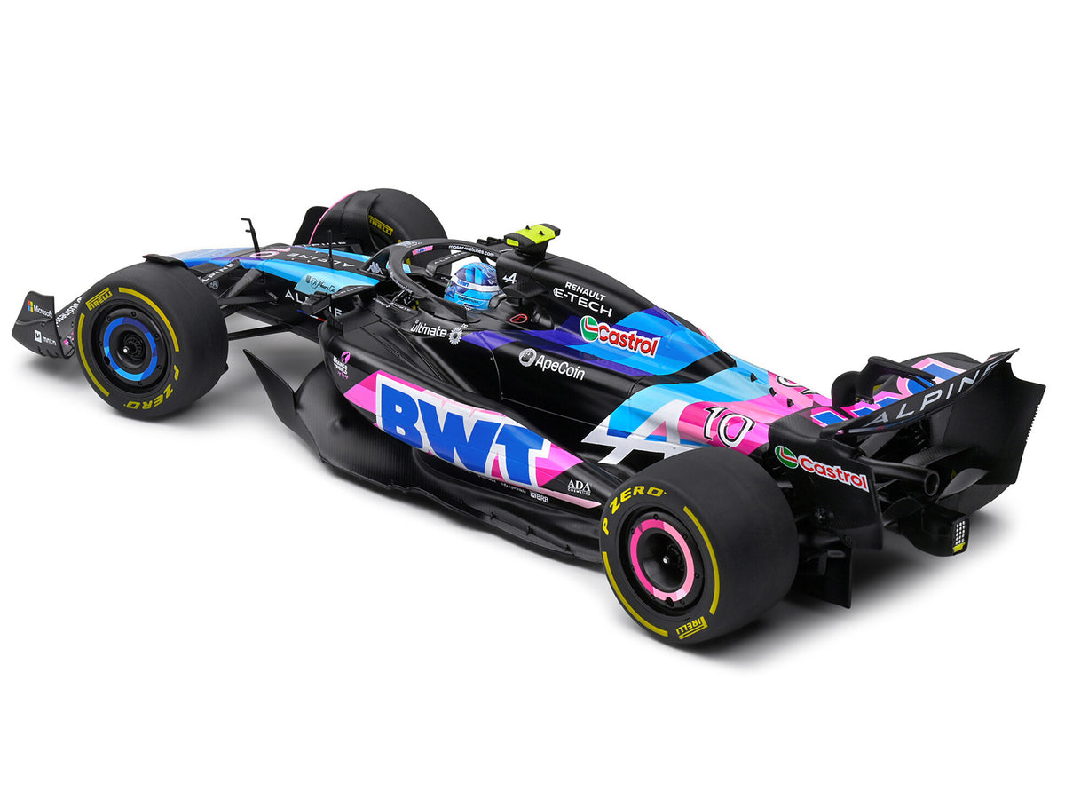 Alpine A524 #10 Pierre Gasly "BWT" Formula One F1 Monaco GP (2024) "Competition" Series 1/18 Diecast Model Car by Solido - image 4