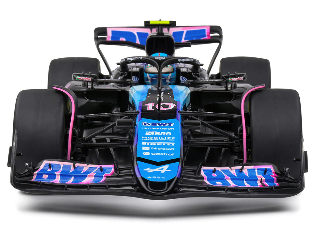 Alpine A524 #10 Pierre Gasly "BWT" Formula One F1 Monaco GP (2024) "Competition" Series 1/18 Diecast Model Car by Solido - image 5