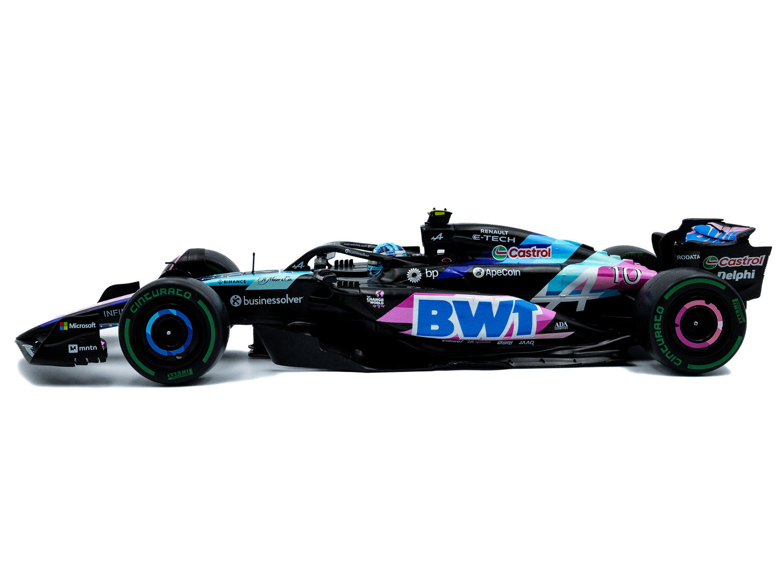 Alpine A524 #10 Pierre Gasly "BWT" 3rd Place Formula One F1 "Sao Paulo GP" (2024) "Competition" Series 1/18 Diecast Model Car by Solido - image 2