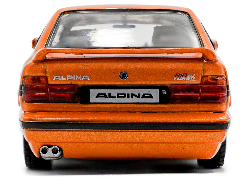 1994 BMW E34 Alpina B10 BiTurbo Orange Metallic with Black Stripes 1/43 Diecast Model Car by Solido - image 4