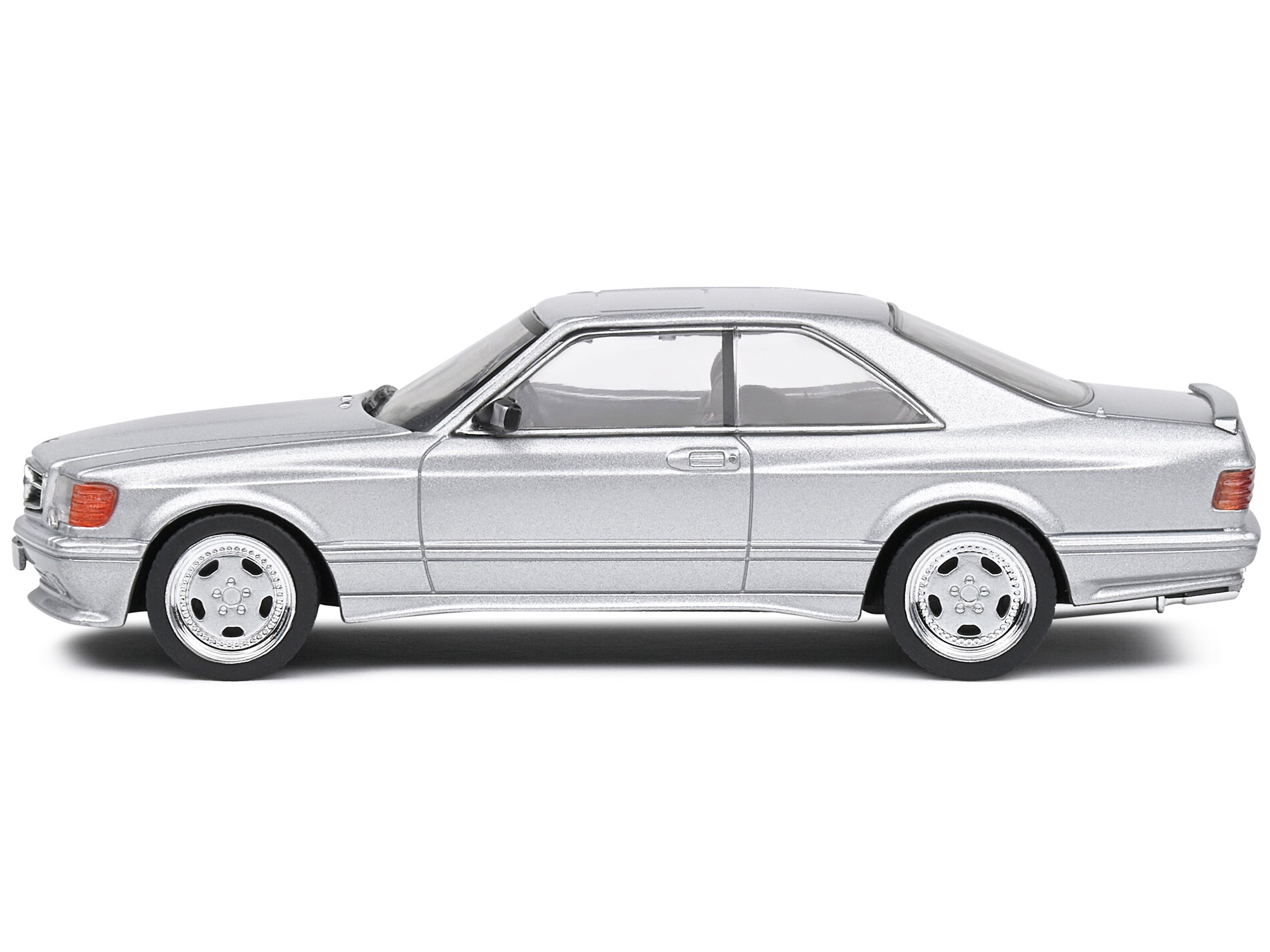 1990 Mercedes-Benz 560 SEC AMG WideBody Silver Metallic 1/43 Diecast Model Car by Solido - image 2