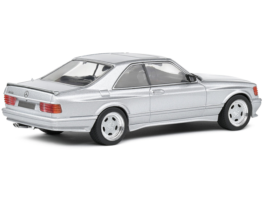 1990 Mercedes-Benz 560 SEC AMG WideBody Silver Metallic 1/43 Diecast Model Car by Solido - image 3