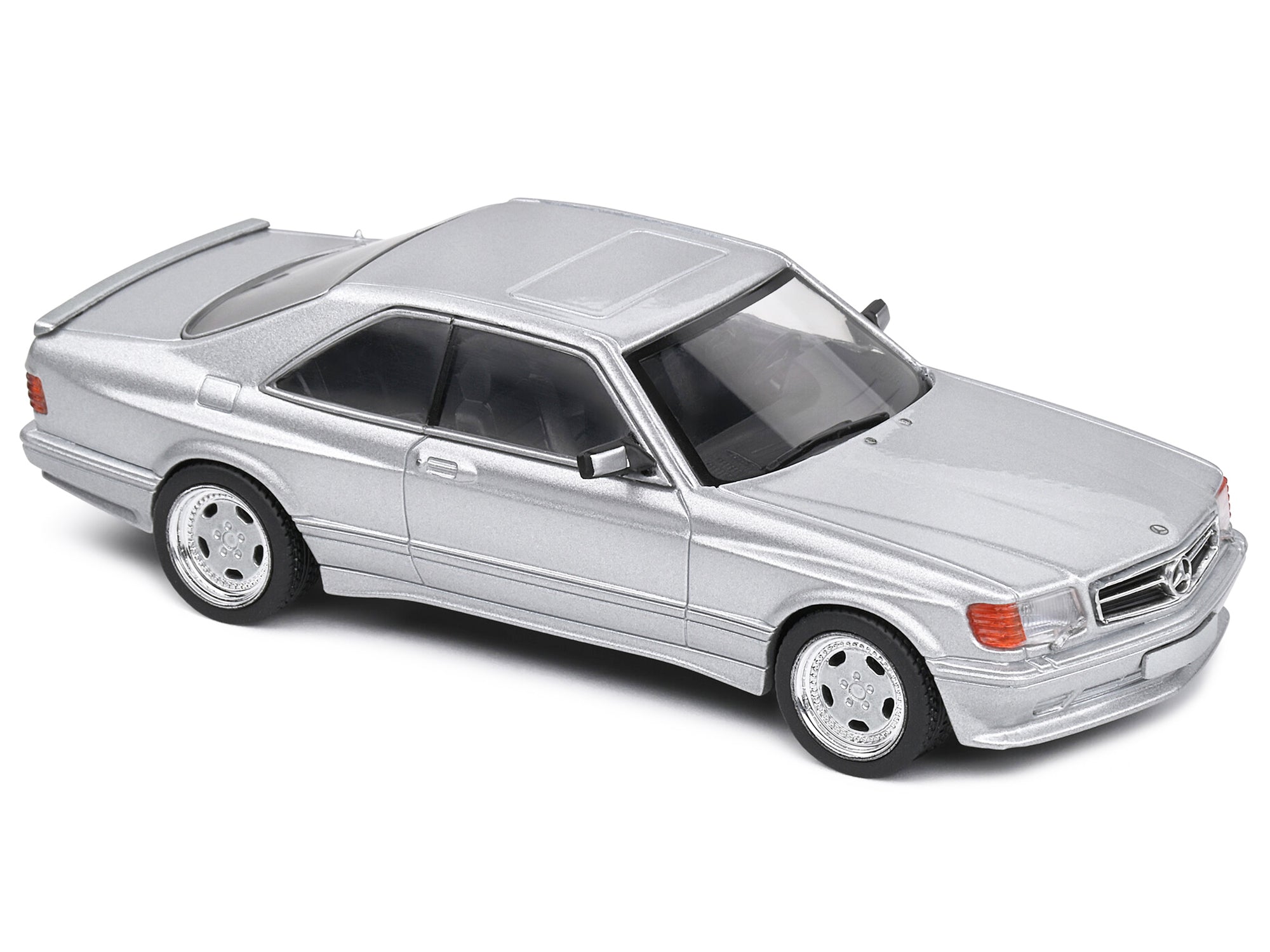 1990 Mercedes-Benz 560 SEC AMG WideBody Silver Metallic 1/43 Diecast Model Car by Solido - image 5