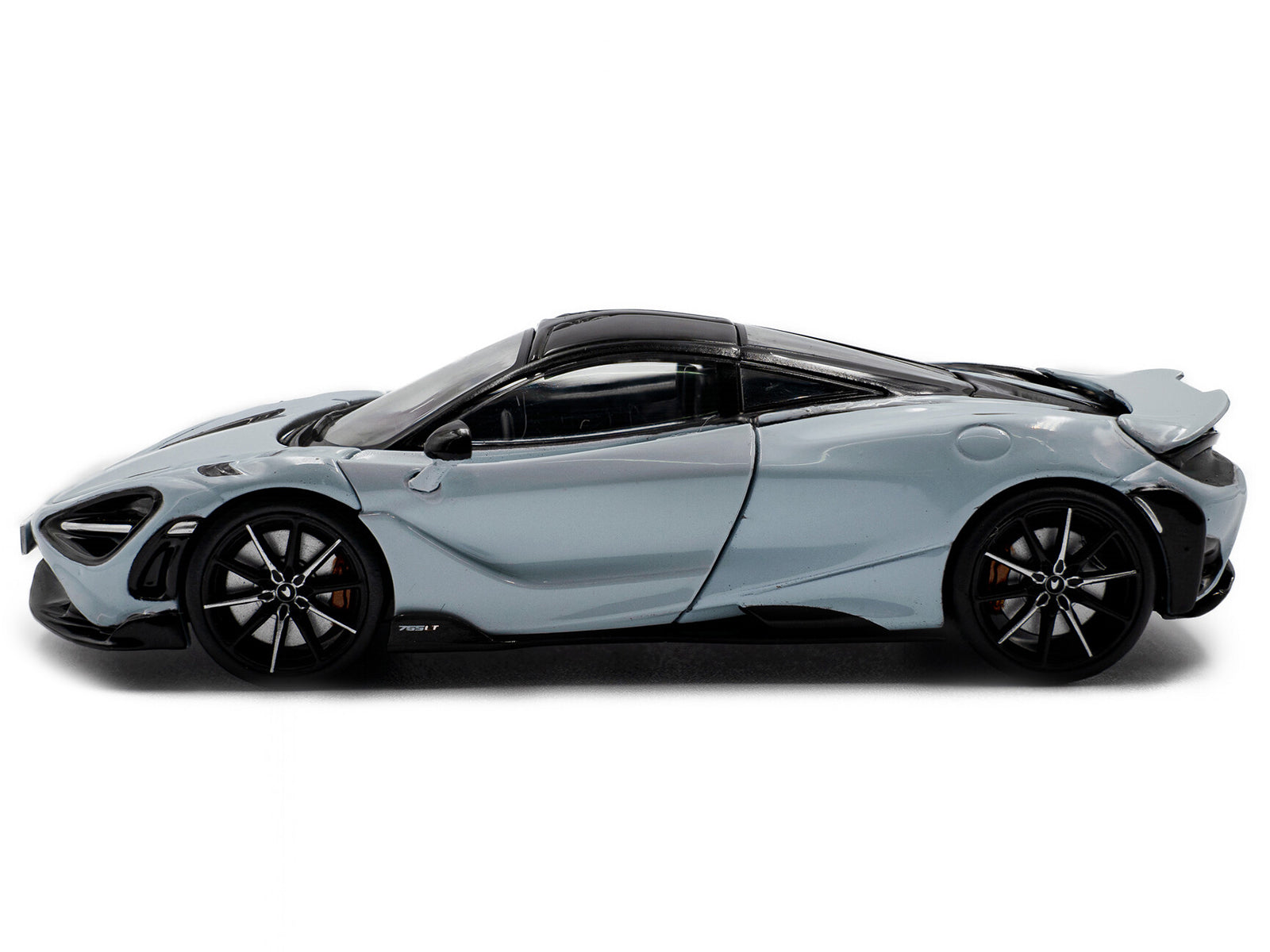 2020 McLaren 765LT Ceramic Gray with Black Top 1/43 Diecast Model Car by Solido - image 2