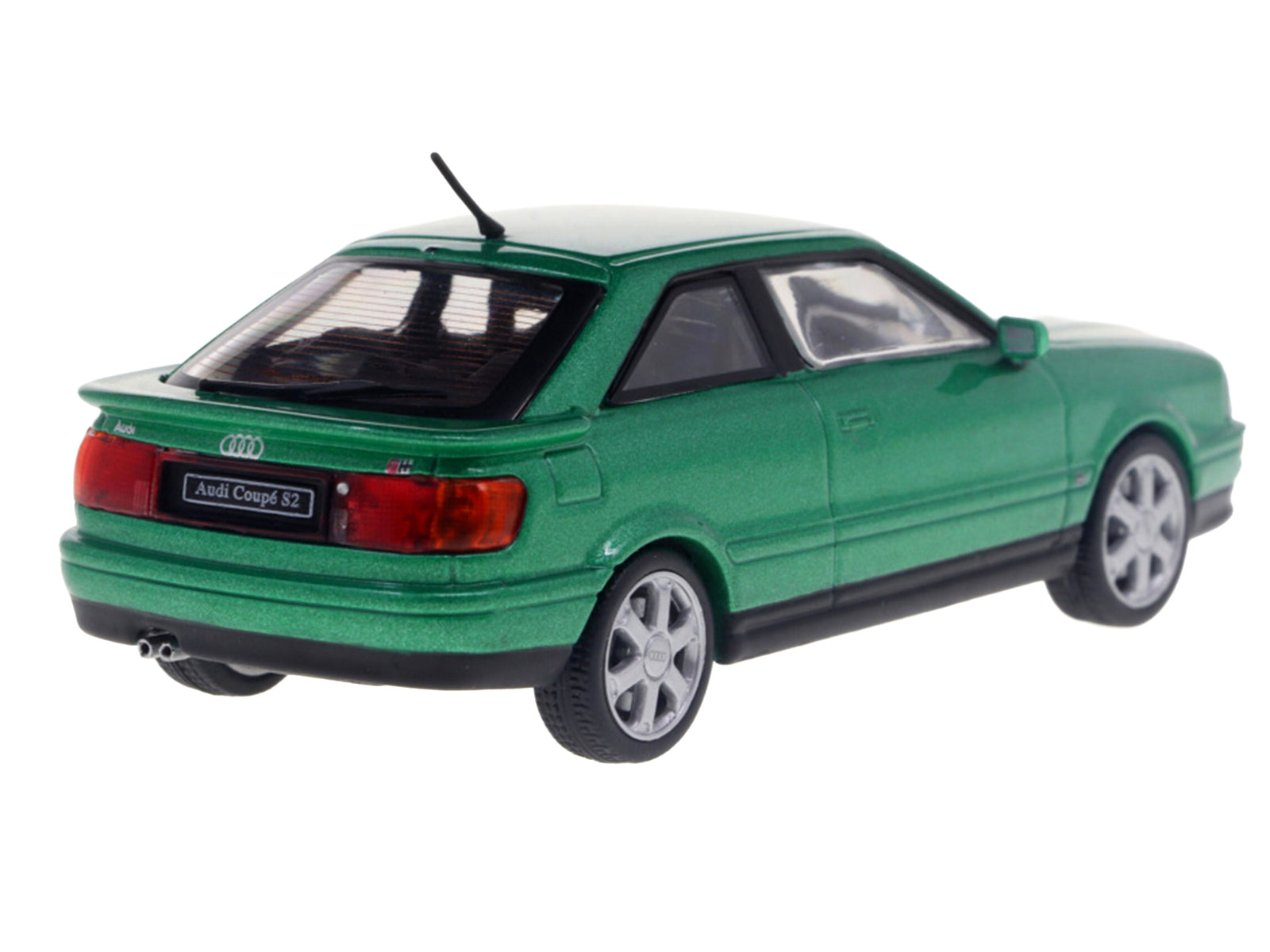 1994 Audi Coupe S2 Cricket Green Metallic 1/43 Diecast Model Car by Solido - image 3