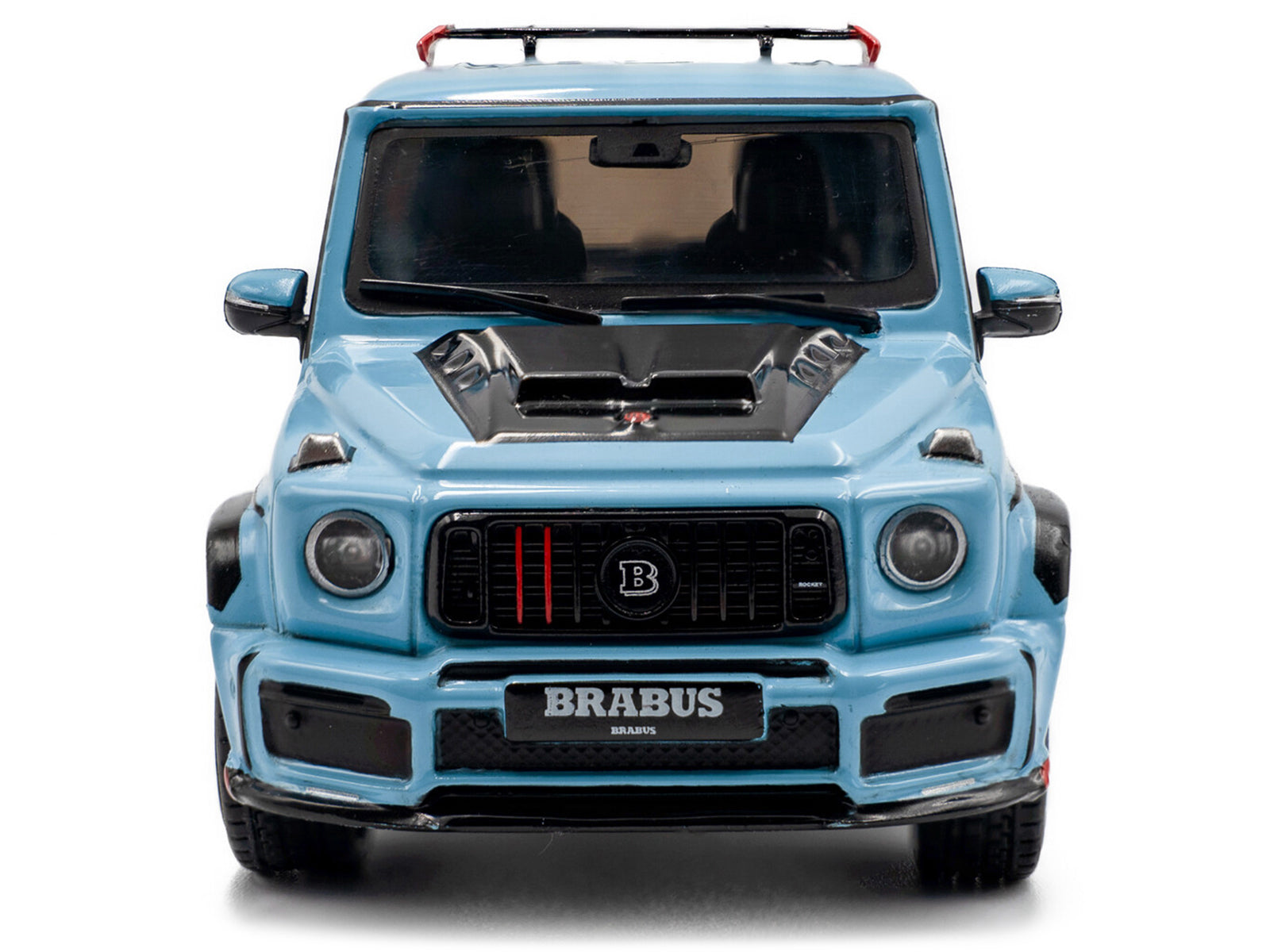 2021 Brabus Rocket 900 China Blue with Black Hood 1/43 Diecast Model Car by Solido - image 4