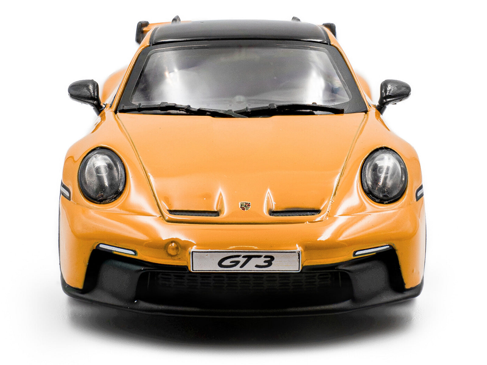 2023 Porsche 911 (992) GT3 Signal Yellow with Black Top 1/43 Diecast Model Car by Solido - image 4