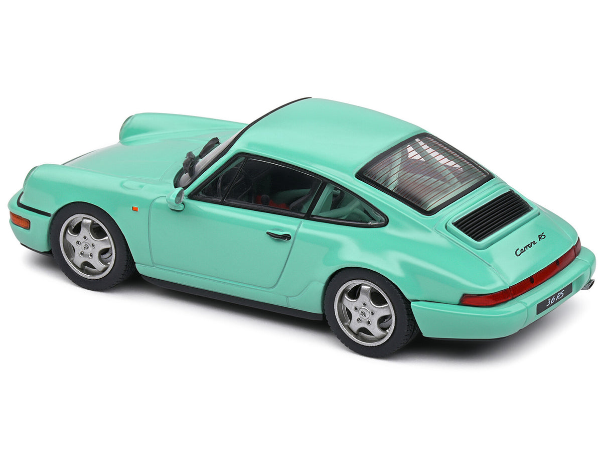 Porsche 911 (964) RS Clubsport Mint Green 1/43 Diecast Model Car by Solido - image 5